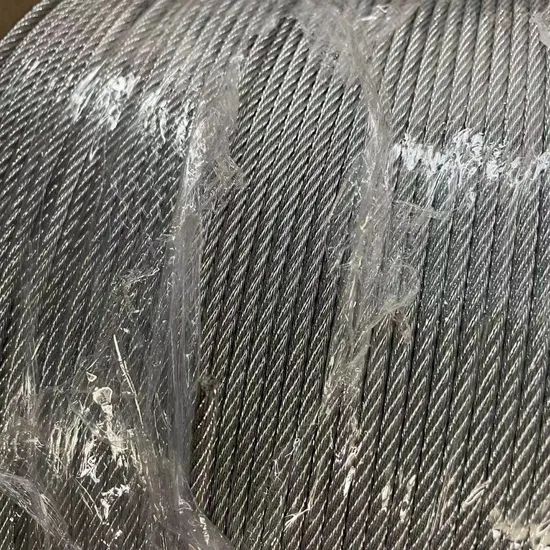Galvanized Wire Rope for Belt Conveyer 6X7+FC DIN3055 Origin China Surface Smooth Model NO. 6X7+FC HS Code 73121000 Application Rope - Image 3