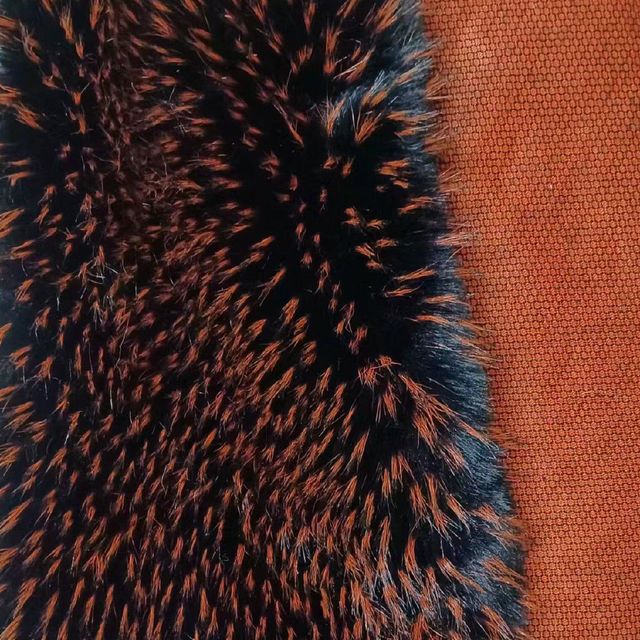 100% polyester luxurious faux fur jacquard artificial fur for fake fur coat - Image 4