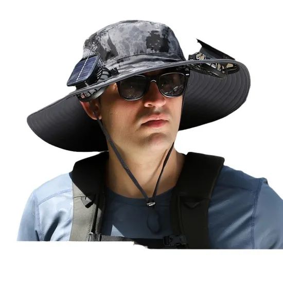 Removable Solar Charging Fan Outdoor Sunshade Cap - Image 5