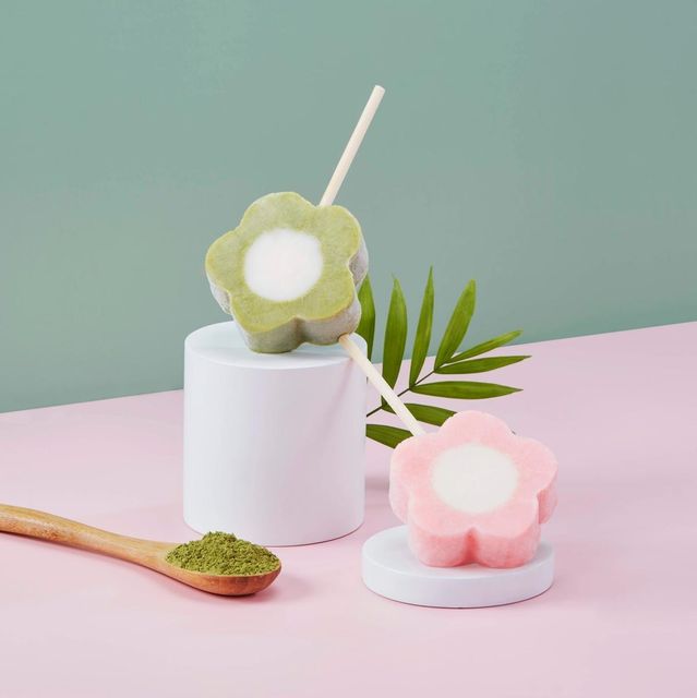 Blossom Ice Cream Bar - Green Tea Weight (kg) 0.1 Kg Shelf Life 24 Months Place of Origin Taiwan Packaging 100 pcs/styrofoam - Image 2