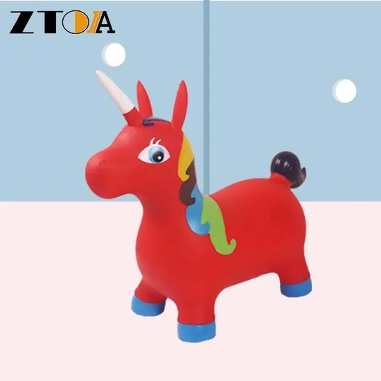 PVC Inflatable Animal Jump Toy Unicorn Customized Animal Height <1m Age 3-8 Years Trademark ZTOA Origin Yiwu China Standard - Image 4