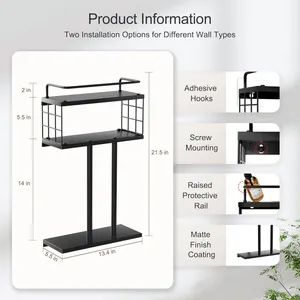Cross Border Custom Spray Paint Bathroom Towel Racks - Image 5