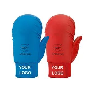 Wkf Karate Training Mitts Red Blue MOQ 50pairs Weight 0.5kg Fabric PU+Foam Model NO. 2067 OEM OEM Service Origin - Image 2