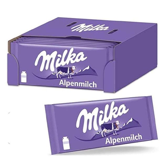 Milka Alpine Milk Chocolate 100g - Smooth & Velvety Texture - Image 4