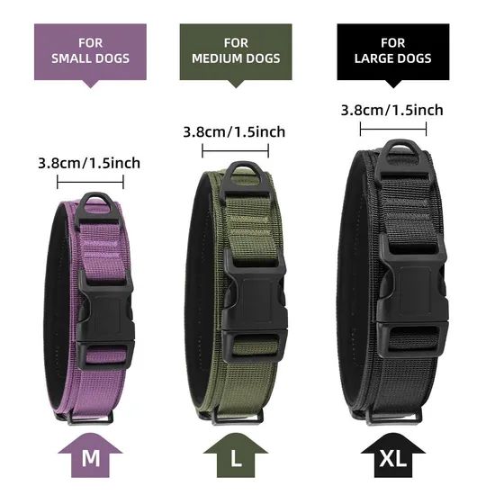 Tactical No Pull Dog Collar Adjustable Nylon Training Width 2.5CM Condition New Trademark OEM Brand Joypaws HS Code 42010030 - Image 5