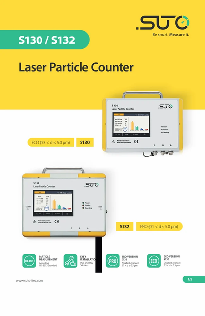 Suto S130 Laser Particle Counter, For Laboratory Brand Suto Material Mild Steel Usage/Application Laboratory Particle Counter Type - Image 3