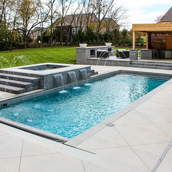 Commercial Fiberglass Rectangular Swimming Pool - Modern Hotel Outdoor SPA & Pool Equipment - Image 5