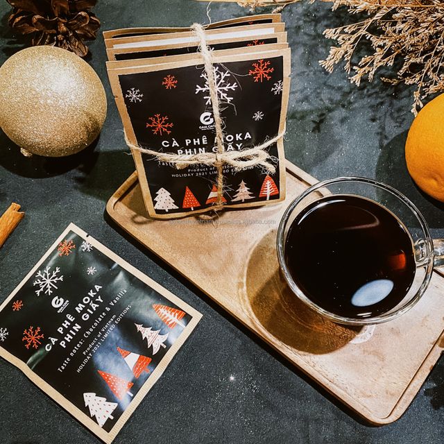 Arabica Moka Premium Coffee Paper Filter Handcrafted 5 Packs per Set Holiday Limited Edition Vietnamese Single Origin - Image 4