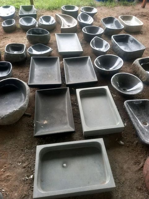 Granite Stone Wash Basin Shape Oval Color Black Material Stone Durability High I Deal In New Only Is It Customised Yes Surface Finish - Image 10