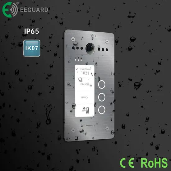 TCP/IP Video Intercom Door Phones for 3 Familys IP65 Villa Wide-Angle Panel - Image 2