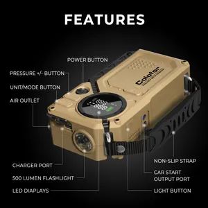 High Flow Digital Portable Air Compressor Efficient Tyre Inflator - Image 4