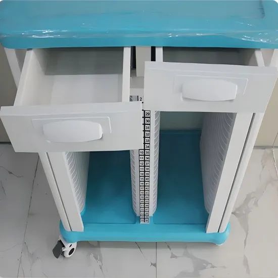 Hospital Nurse File Storage Cart - Lockable, Silent Wheels, Mobile Trolley - Image 2