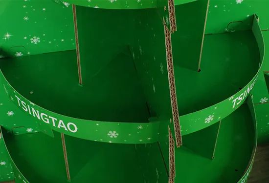 Cardboard Decorative Christmas Tree Stand, Christmas Decoration - Image 5