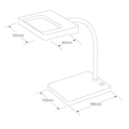 New LED Working Lamp Dimmable LED Table Magnifying Lamp - Image 3