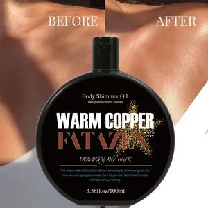 Shimmer Body Oil Organic Shimmering Oil Use Body Gender Female Sample Availabe Feature Tanning Trademark FATAZEN Specification - Image 1