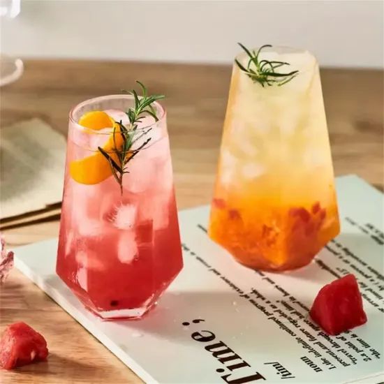 Factory Direct Transparent Creative Cocktail Glass Cup for Iced Coffee Juice Beverage Milk - Image 4