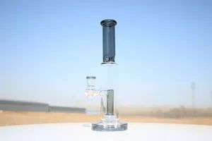 Ice Pinch Straight Tube Water Pipe Dry Herb Oil DAB Rig Color Blue Shape Round Trademark no Origin China Usage Smoking Style Creative - Image 5