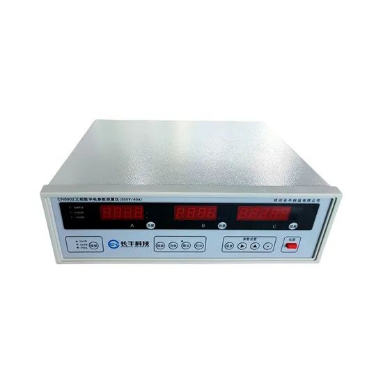 Three-phase electrical parameter meter for motor voltage and current ...