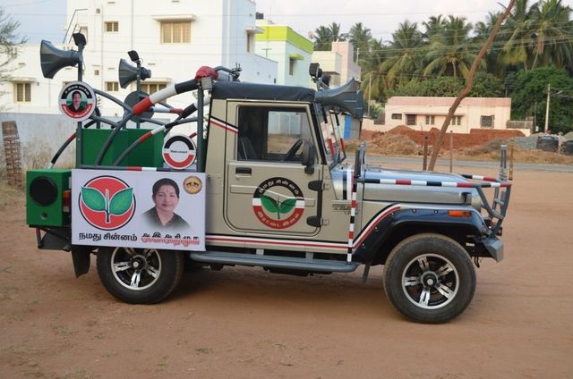 Custom Election Campaign Vehicles Color Silver Vehicle Model mahindra ...