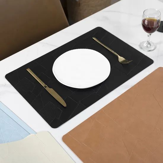 Washable Round Table Mats for Stylish Kitchen Decor Weight 150g Style Modern Waterproof Yes Model NO. PVC-503 Shape - Image 5
