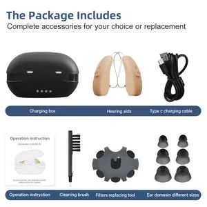 Free Sample 2024 New OTC Cheap Ric Hearing Aids Bluetooth Digital Programmable Rechargeable Ric Hearing Aid - Image 5