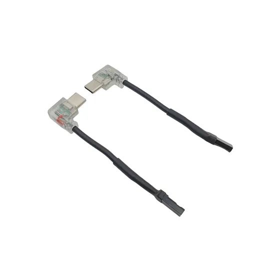 Angled Low Profile USB Micro Cable for Mobile Devices Jacket PVC Larkat Dwc Color Black Shielding Braid Trademark ESTAR Private Mold - Image 1