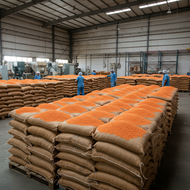 High Protein Plant Based Dried Red Lentils Product With Advanced Cleaning Methods And Export Ready Bags - Image 2