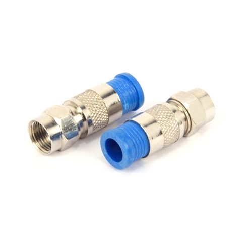 Female/Jack DTH Connector, For Audio & Video Brand ZoomX Material Brass Finish Polished Usage DTH Connection Connector Type - Image 1