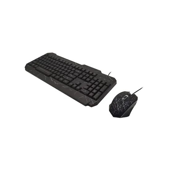China Factory Cheapest Colored Crack Panel Keyboard Wired Gaming Keyboard and Mouse - Image 4