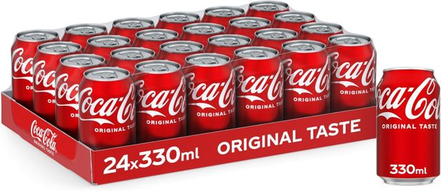 COCA COLA SOFT DRINKS Packaging Can Brand Name Coca cola Packaging Details 40.4 x 27.1 x 11.8 cm; 300 - Image 1
