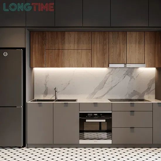 Custom High End Modern Lacquer Simple Modular Interior Designs Flat Pack Kitchen Cabinet - Image 1