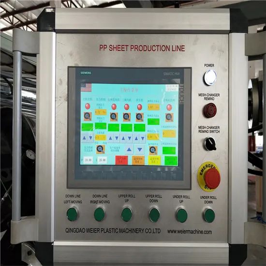 PP Sheet Machine for Stationery and Other Application Origin China Motor AC, 37kw Trademark WEIER Exhaust Exhaust Model NO. 110/33 - Image 1