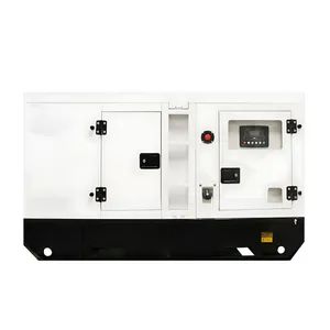 Soundproof Canopy Enclosed Diesel Generator Set with Professional Noise Reduction Design Easy Access Maintenance Doors and Integrated Fuel Tank for Outdoor Oper - Image 1