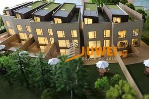 Scale Townhouse Villa Model Building with Interior Layout (JW-240) - Image 1