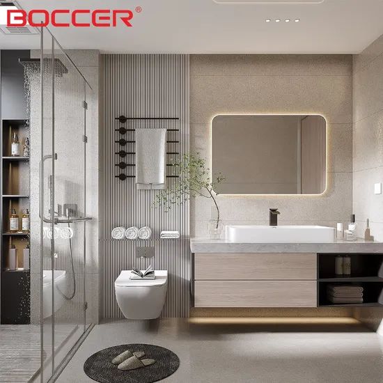 Compact Narrow Slim Cabinet Profile Small Space Bathroom Vanity - Image 6