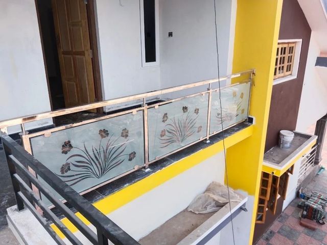 Ss Glass Railing Steel Grade SS 202 Application Balcony Material Grade SS 304 Durabilityss304 Great Material Stainless - Image 1