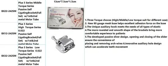 Orthodontic Roth Ceramic Teeth Braces Passive Self-Ligating Brackets - Image 3