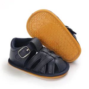 Customized High Quality Soft PU Leather Baby Boy Sandals Type Sandal Origin China Season Summer MOQ 1200 Pairs Color 6 - Image 5