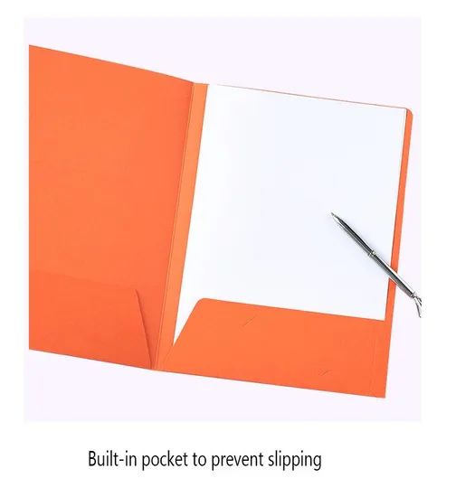 China Factory A4 A5 Paper/Document Presentation File Folders Custom Logo with Pockets - Image 2