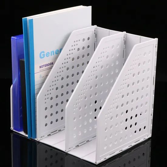 Retractable File Holder Foldable File Storage Organizer Rack Bookshelf Magazine Book Organizer - Image 2