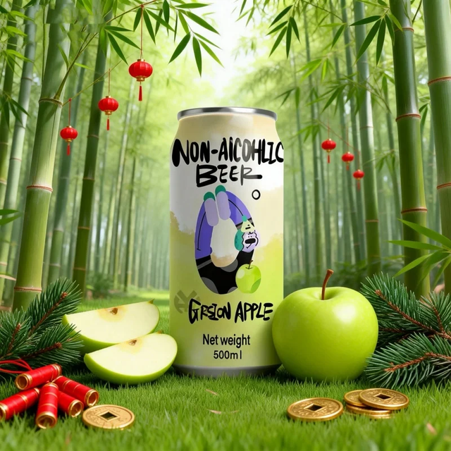 Amstel 0.0 Alcohol Free Beer, 330ml Non Alcoholic Lager Beer Green Tea Flavor 500ml Bottle Refreshing Alcohol Free Beverage Healthy Fruit Flavored Drink Social - Image 3