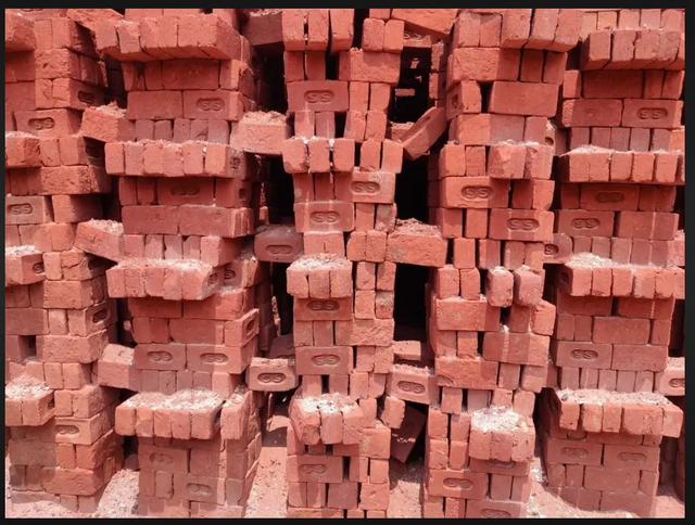 Red Bricks, 9 Inch Color Red Size 9 Inch Brick Color Light Red Material Clay, Clay-based Construction Method Fired In A - Image 3