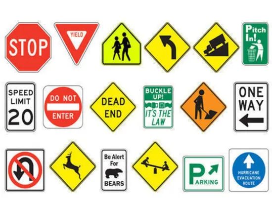 Aluminum Reflective Traffic Safety Signs - Image 2
