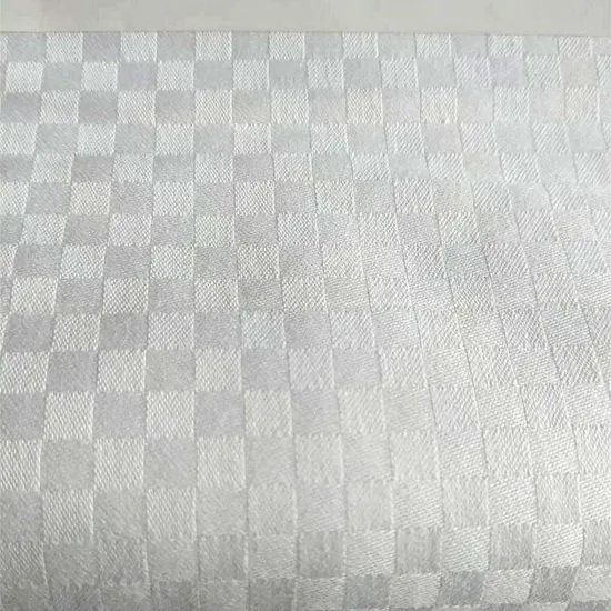 Breathable Bleached Pattern Polycotton Jacquard / Dobby Fabric for Textile Use - Image 6