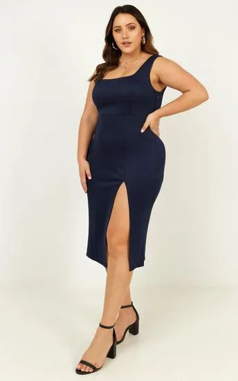 Mini Navy Slip Dress Sleeveless Casual HighWaisted 95%Poly 5%Spandex Daily Summer 15D - Image 4