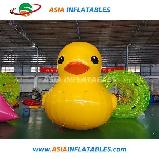 Custom Rubber Inflatable Yellow Duck Animal Character, Inflatable Cartoon Mascot Advertising - Image 5