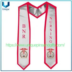 Custom Graduation Season Scarves Graduate Shawls Academic Gowns Sashes Graduation Ceremony Shawls with Printing Logo Patterns - Image 4