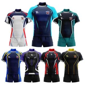 Wholesale Customized Rugby Wear Team Logo Rugby Jersey Type Top MOQ 1 PC Size Any Gender Unisex Origin Guangzhou Pattern - Image 6