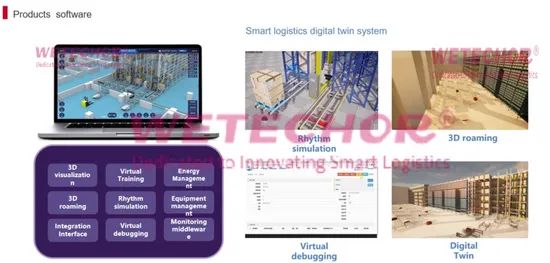 Asrs Logistic Warehouse Software Wetechor Origin China Height 10-39m Material Steel Trademark WETECHOR Shelf height - Image 4
