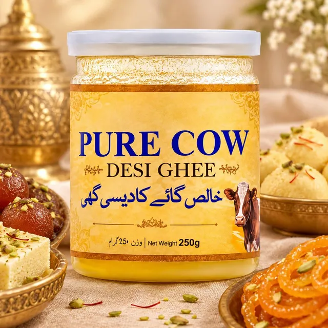 100% PURE COW DESI GHEE CLARIFIED BUTTER – product photo 4, product detail gallery